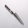Yoshimi Kato Nami VG-XEOS Hammered Damascus Kiritsuke Petty-Utility 150mm Ebony (White Ring) Handle - Seisuke Knife - Slide 2