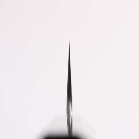Yoshimi Kato Nami VG-XEOS Hammered Damascus Santoku 170mm Ebony (ferrule: Blue Marble Resin) Handle - Seisuke Knife