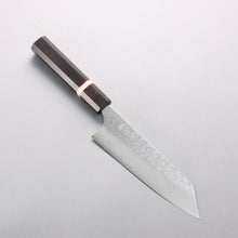  Yoshimi Kato Nami VG-XEOS Hammered Damascus Bunka 170mm Ebony (White Ring) Handle - Seisuke Knife