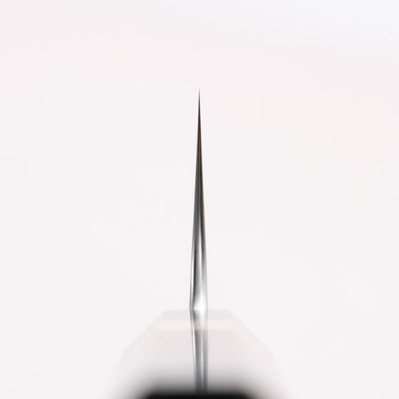 Yoshimi Kato Nami VG-XEOS Hammered Damascus Bunka 170mm Ebony (White Ring) Handle - Seisuke Knife