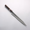 Yoshimi Kato Nami VG-XEOS Hammered Damascus Kiritsuke Sujihiki 270mm Ebony (White Ring) Handle - Seisuke Knife - Slide 1