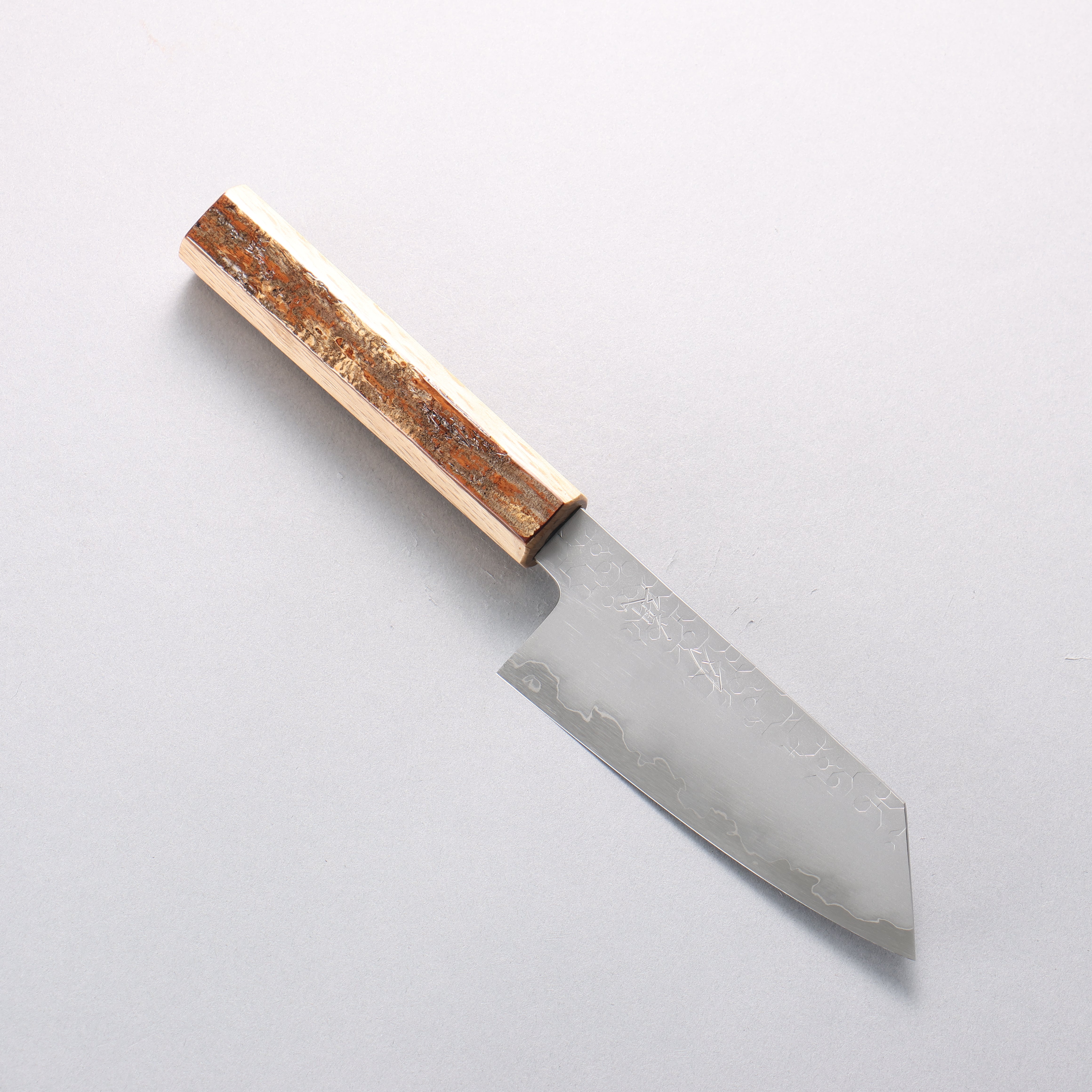 Hado Shiosai SG2 Hammered Small Bunka 135mm Cherry Wood & Bark Handle - Seisuke Knife
