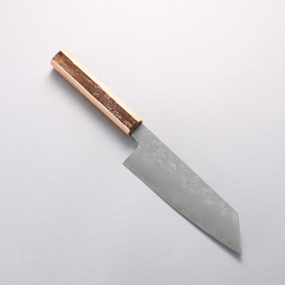 Hado Shiosai SG2 Hammered Bunka 180mm Cherry Wood & Bark Handle - Seisuke Knife