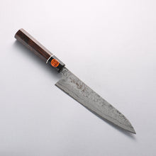  Shigeki Tanaka Habakiri SG2 Damascus Gyuto 210mm Ebony Wood Handle - Seisuke Knife