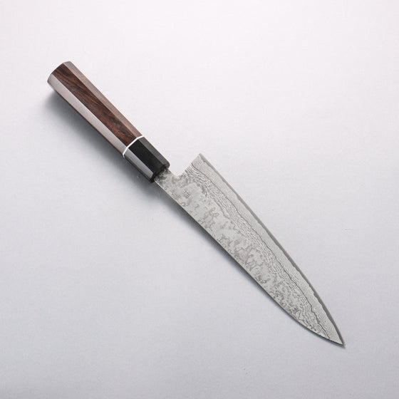 Shigeki Tanaka Habakiri SG2 Damascus Gyuto 210mm Ebony Wood Handle - Seisuke Knife