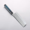 Yu Kurosaki Senko Ei Ai Tenmoku SG2 Hammered Nakiri 165mm Indigo Lacquered (Tenmoku) Handle with Sheath - Seisuke Knife - Slide 2