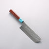 Yu Kurosaki Senko Ei SG2 Hammered Nakiri 165mm Rosewood (Ferrule: Blue Turquoise) Handle - Seisuke Knife - Slide 1