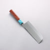 Yu Kurosaki Senko Ei SG2 Hammered Nakiri 165mm Rosewood (Ferrule: Blue Turquoise) Handle - Seisuke Knife - Slide 2