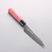 Yu Kurosaki Senko Ei SG2 Hammered Petty-Utility 130mm Red Stabilized Wood Handle - Seisuke Knife