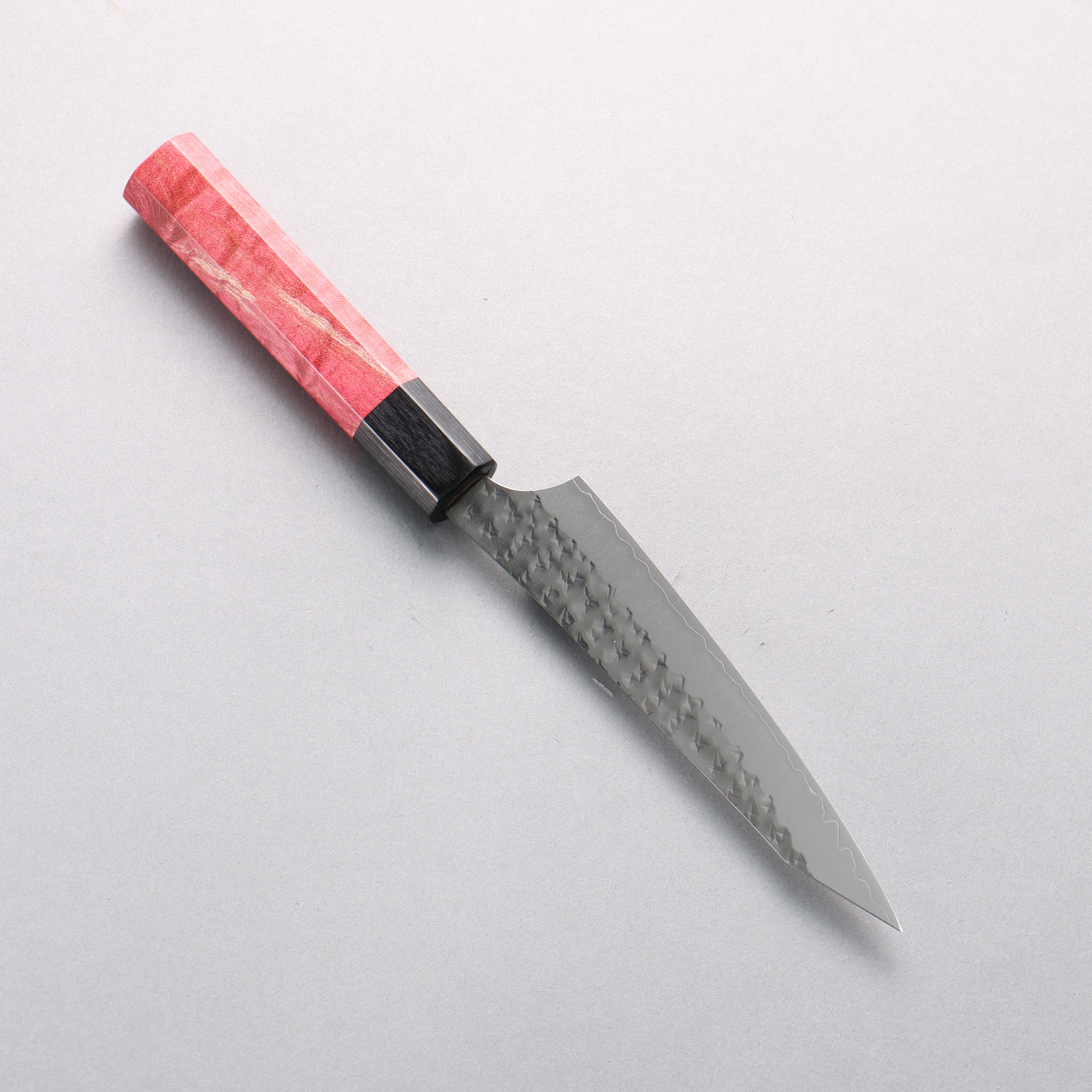 Yu Kurosaki Senko Ei SG2 Hammered Petty-Utility 130mm Red Stabilized Wood Handle - Seisuke Knife