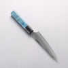 Yu Kurosaki Senko Ei SG2 Hammered Petty-Utility 130mm Blue Stabilized Wood Handle - Seisuke Knife - Slide 2
