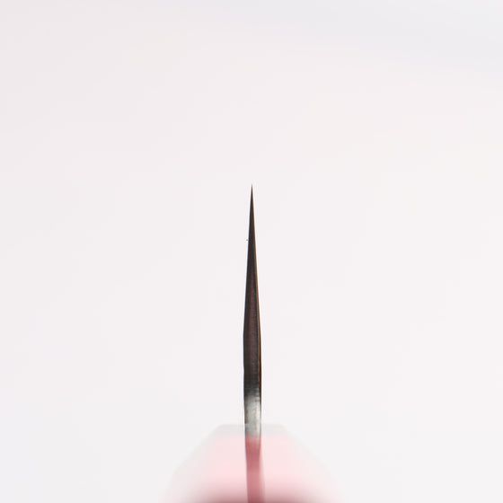 Yu Kurosaki Senko Ryu SG2 Hammered Small Santoku 150mm Red Stabilized Wood Handle - Seisuke Knife