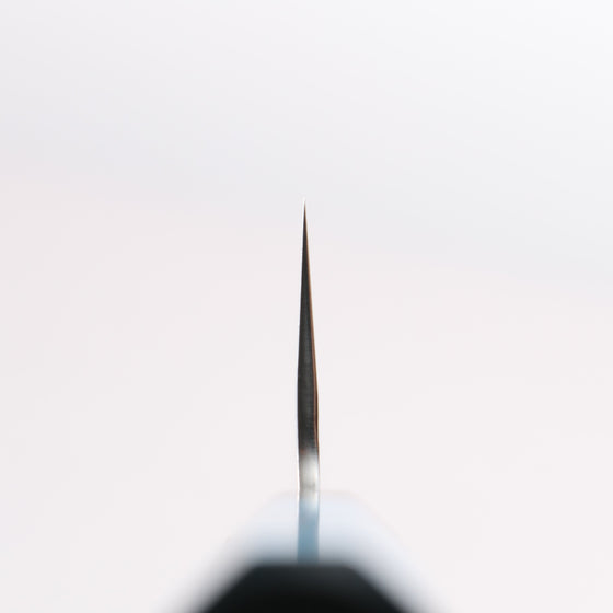 Yu Kurosaki Senko Ryu SG2 Hammered Small Santoku 150mm Blue Stabilized Wood Handle - Seisuke Knife