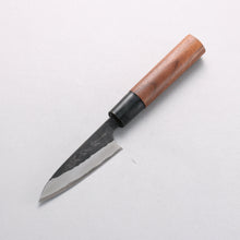  Nao Yamamoto Yasuki Blue Steel Kurouchi Hammered Paring 90mm Walnut Handle - Seisuke Knife