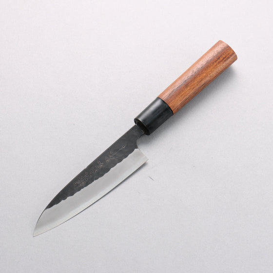 Nao Yamamoto Yasuki Blue Steel Kurouchi Hammered Petty-Utility 120mm Walnut Handle - Seisuke Knife