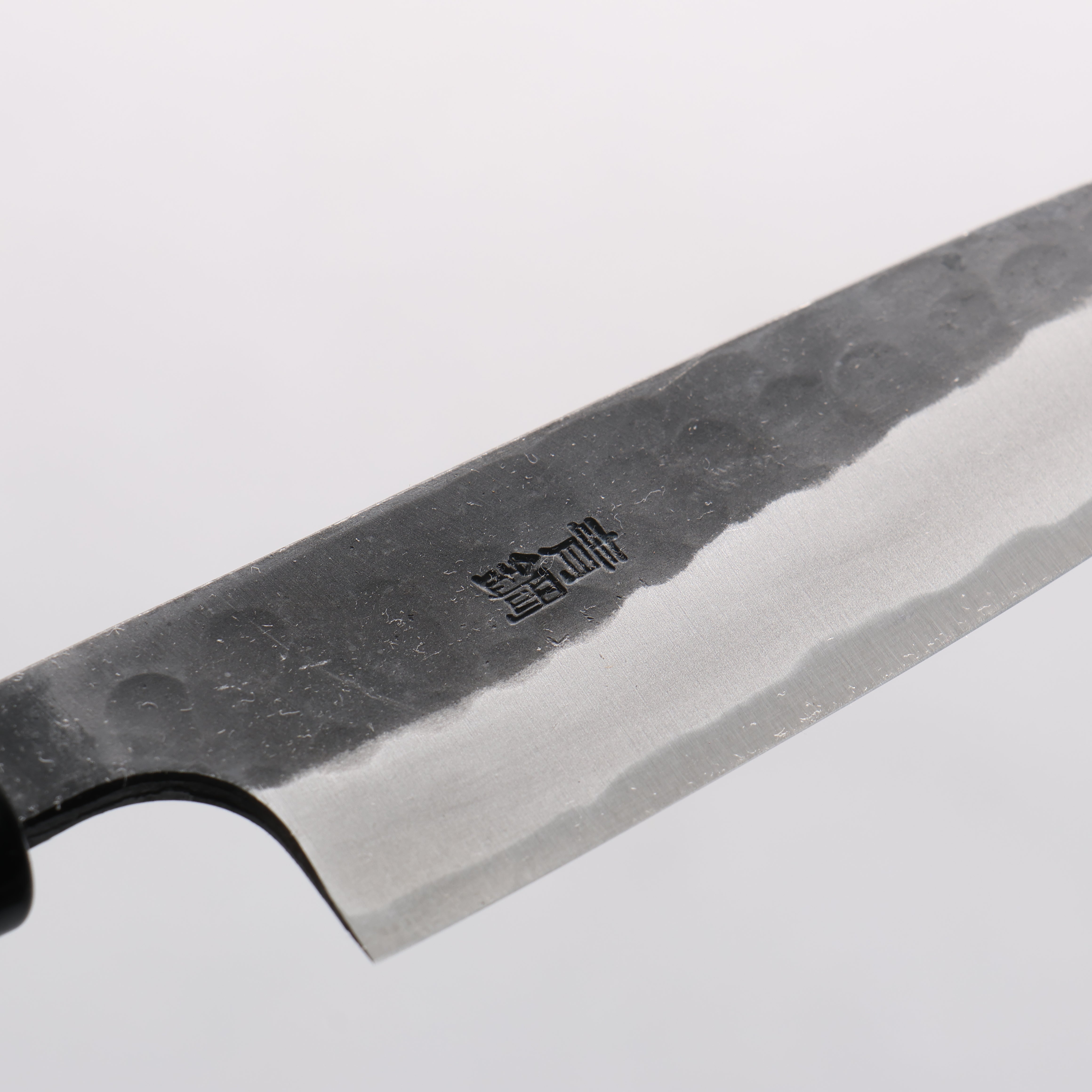 Nao Yamamoto Yasuki Blue Steel Kurouchi Hammered Petty-Utility 120mm Walnut Handle - Seisuke Knife