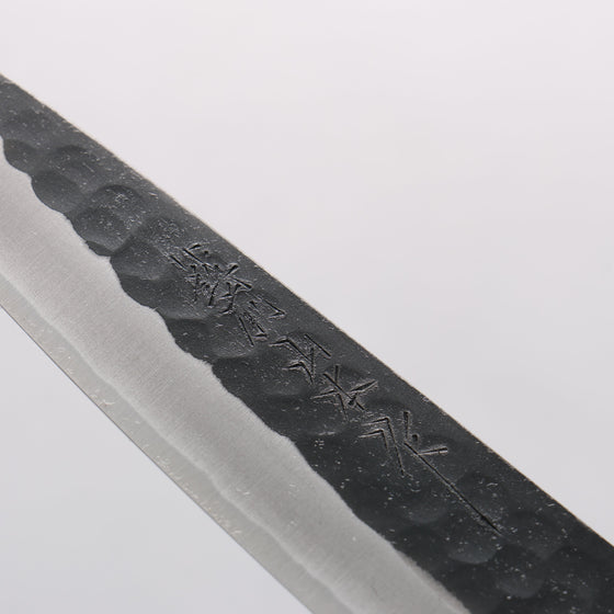 Nao Yamamoto Yasuki Blue Steel Kurouchi Hammered Petty-Utility 135mm Walnut Handle - Seisuke Knife