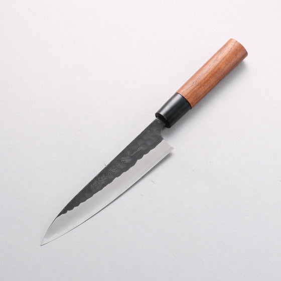 Nao Yamamoto Yasuki Blue Steel Kurouchi Hammered Petty-Utility 150mm Walnut Handle - Seisuke Knife