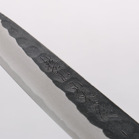 Nao Yamamoto Yasuki Blue Steel Kurouchi Hammered Petty-Utility 150mm Walnut Handle - Seisuke Knife
