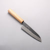 Oul Blue Super Hammered Black Finished Santoku 165mm Oak Handle - Seisuke Knife - Slide 1