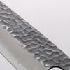 Oul Blue Super Hammered Black Finished Santoku 165mm Oak Handle - Seisuke Knife - Slide 4