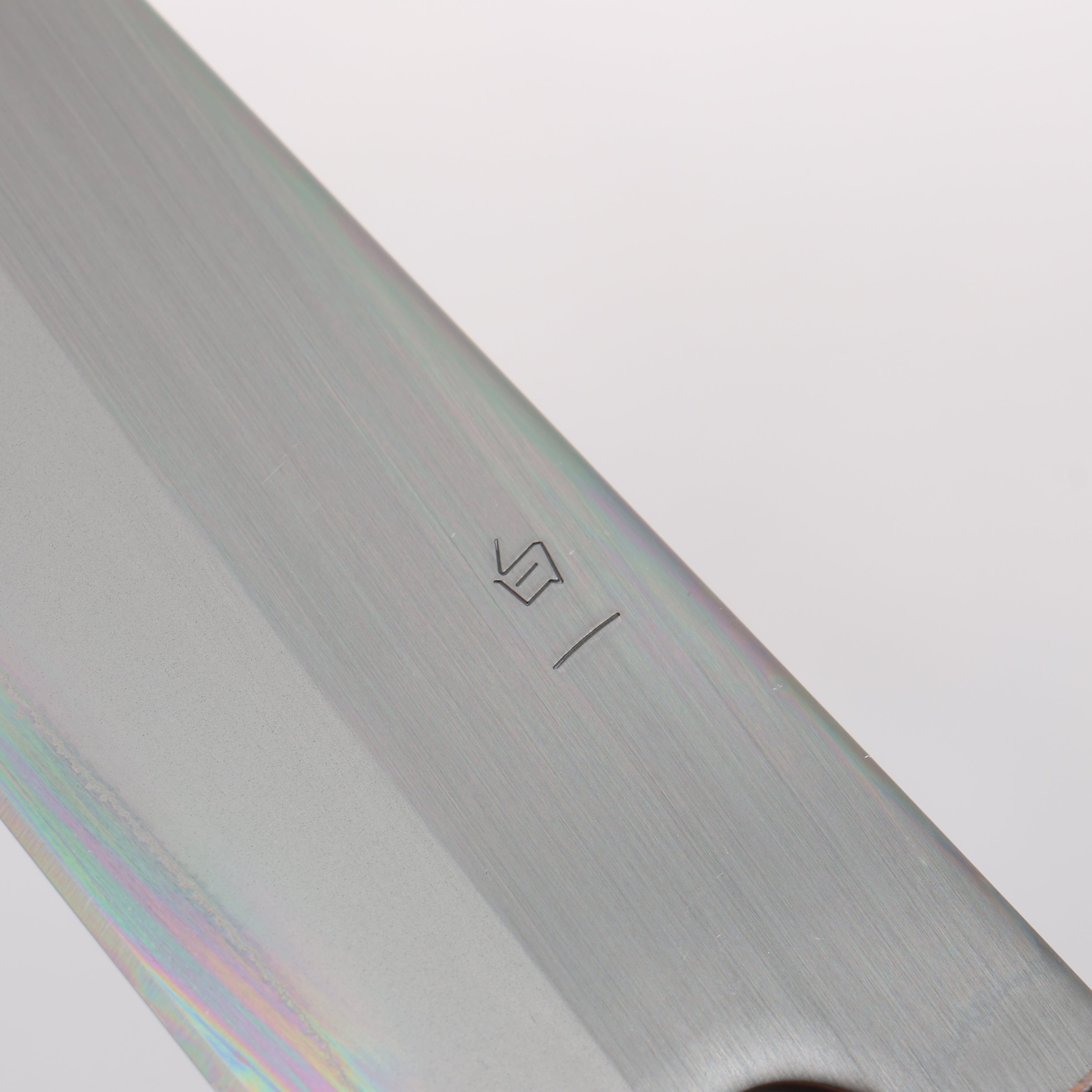 Oul White Steel No.1 Gyuto 180mm Oak (Baikoku / Soot Black) Handle - Seisuke Knife