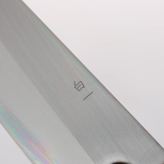 Oul White Steel No.1 Gyuto 180mm Oak (Baikoku / Soot Black) Handle - Seisuke Knife