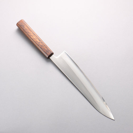 Oul White Steel No.1 Gyuto 240mm Oak (Baikoku / Soot Black) Handle - Seisuke Knife