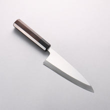  Minamoto Akitada White Steel No.2 Aideba 165mm Ebony Wood & Black Water Buffalo Horn Handle - Seisuke Knife