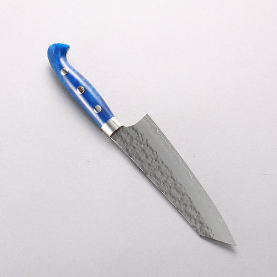Yu Kurosaki Senko Ei SG2 Hammered Small Bunka 150mm Blue Marble Acrylic Handle - Seisuke Knife