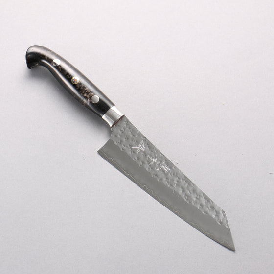 Yu Kurosaki Senko Ei SG2 Hammered Small Bunka 150mm Black Marble Acrylic Handle - Seisuke Knife