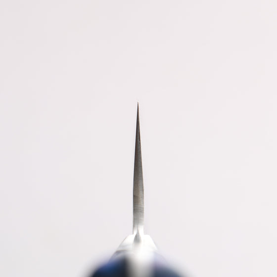 Yu Kurosaki Senko Ryu SG2 Hammered Small Santoku 150mm Blue Marble Acrylic Handle - Seisuke Knife