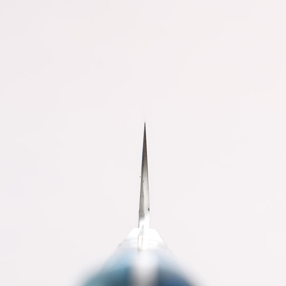 Yu Kurosaki Senko Ei SG2 Hammered Petty-Utility 150mm Blue and White Acrylic Handle - Seisuke Knife