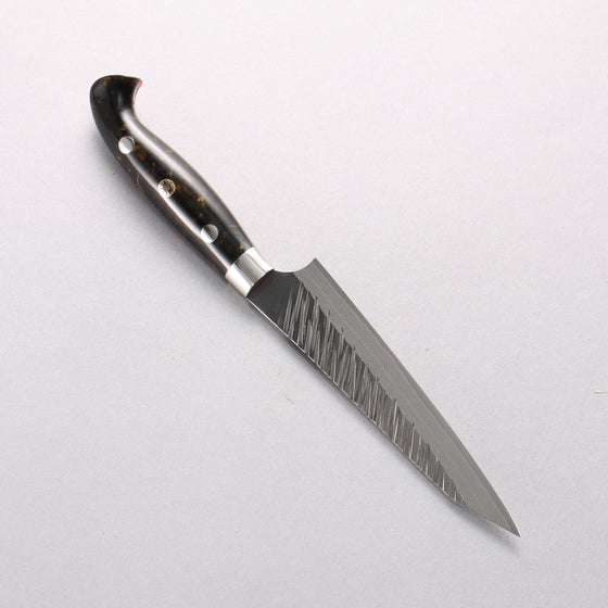 Yu Kurosaki Fujin SG2 Hammered Damascus Kiritsuke Petty-Utility 130mm Red Marble / Black Marble Acrylic Handle - Seisuke Knife