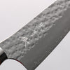 Yu Kurosaki Senko Ryu SG2 Hammered Santoku 170mm Red and Wood Pattern Acrylic Handle - Seisuke Knife - Slide 3