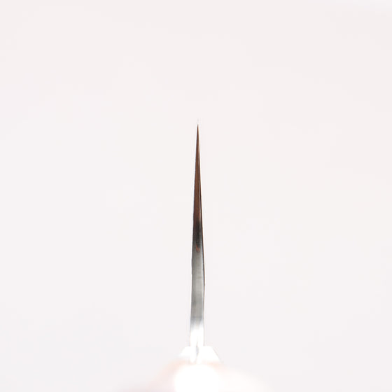 Yu Kurosaki Senko Ryu SG2 Hammered Santoku 170mm Red and Wood Pattern Acrylic Handle - Seisuke Knife