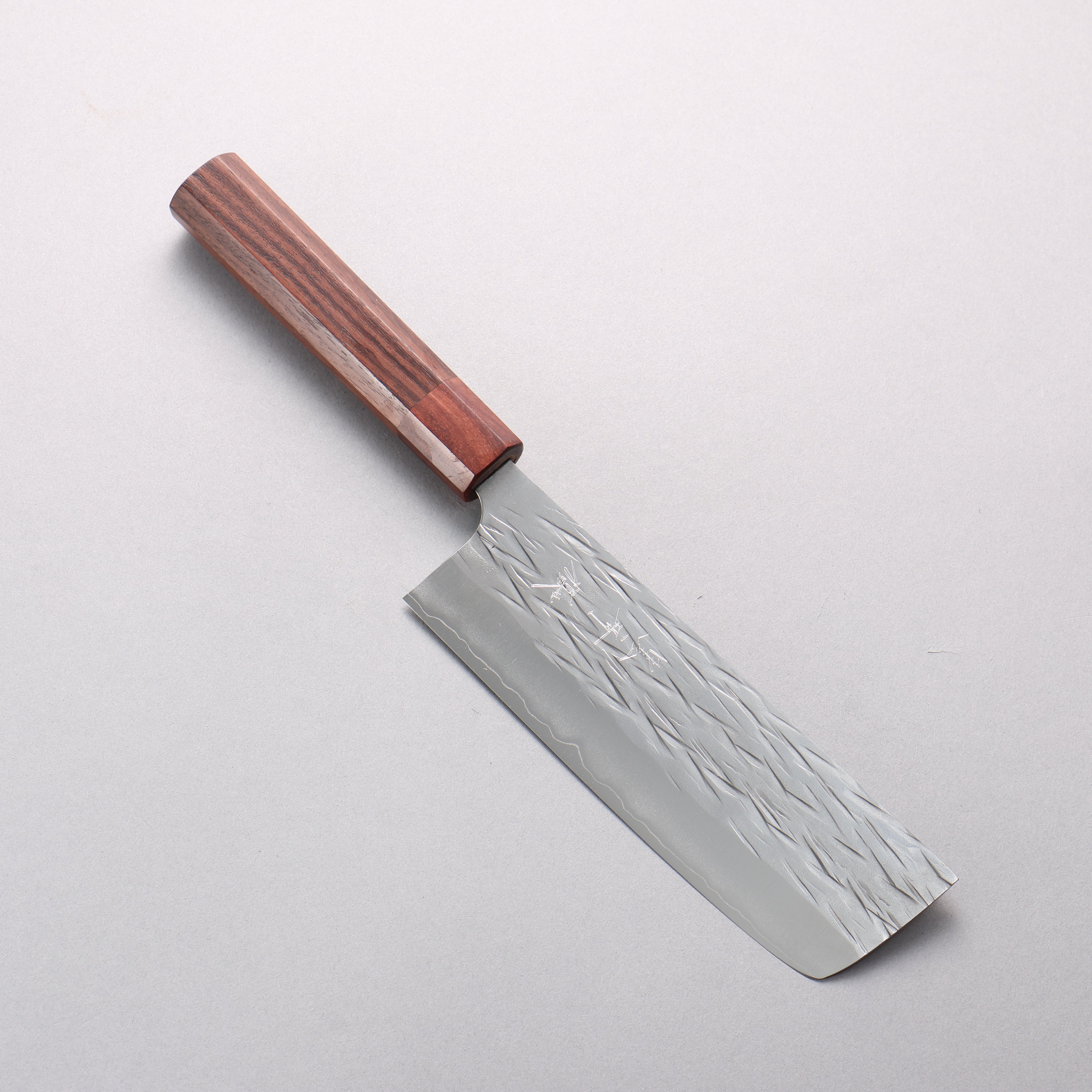Yu Kurosaki Juhyo Cobalt Special Steel Hammered Nakiri 165mm Honduras Rosewood Handle - Seisuke Knife