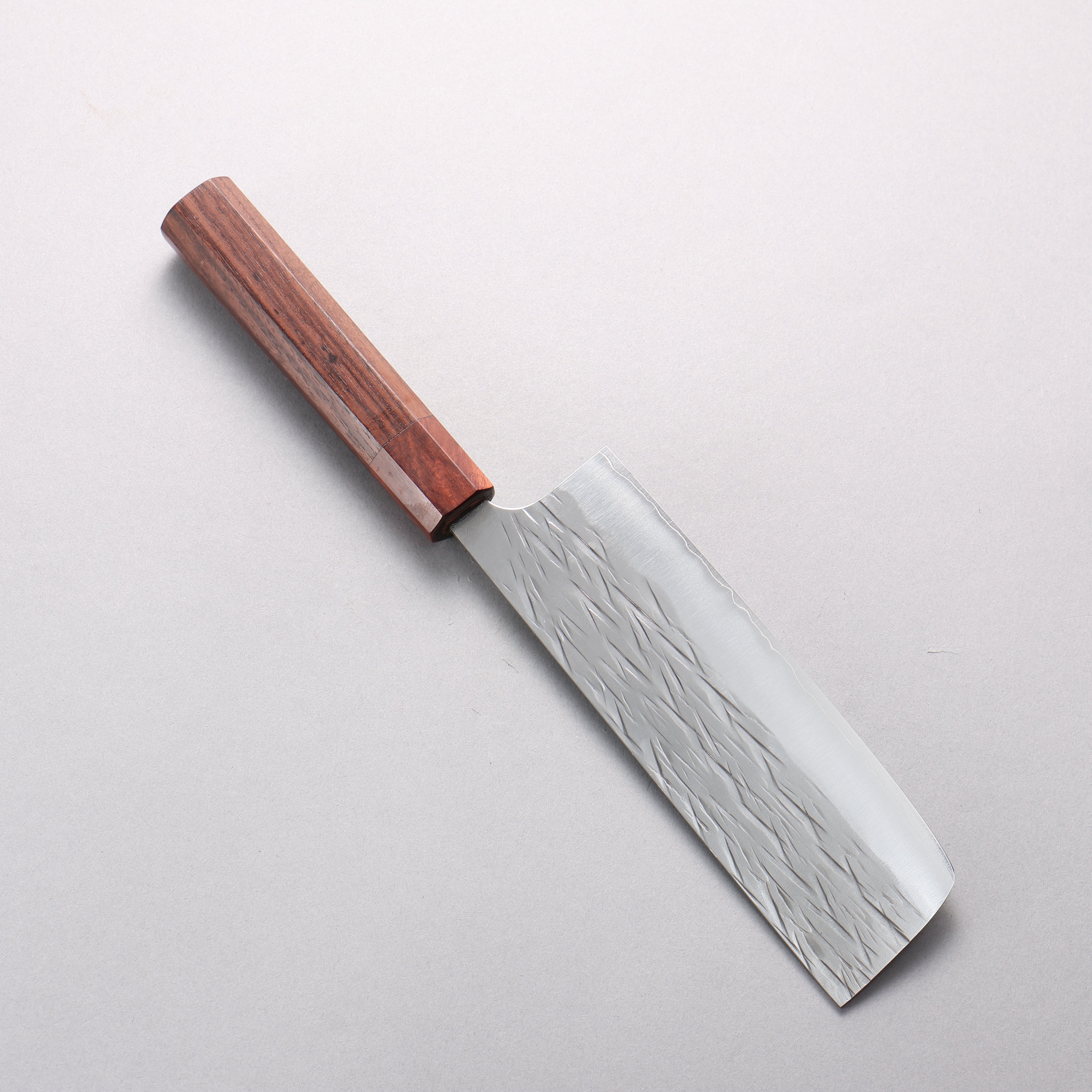 Yu Kurosaki Juhyo Cobalt Special Steel Hammered Nakiri 165mm Honduras Rosewood Handle - Seisuke Knife
