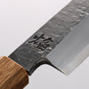 Sakai Takayuki Homura Guren Blue Steel No.2 Hammered Black Finished Yanagiba 300mm Burnt Oak Handle - Seisuke Knife - Slide 3