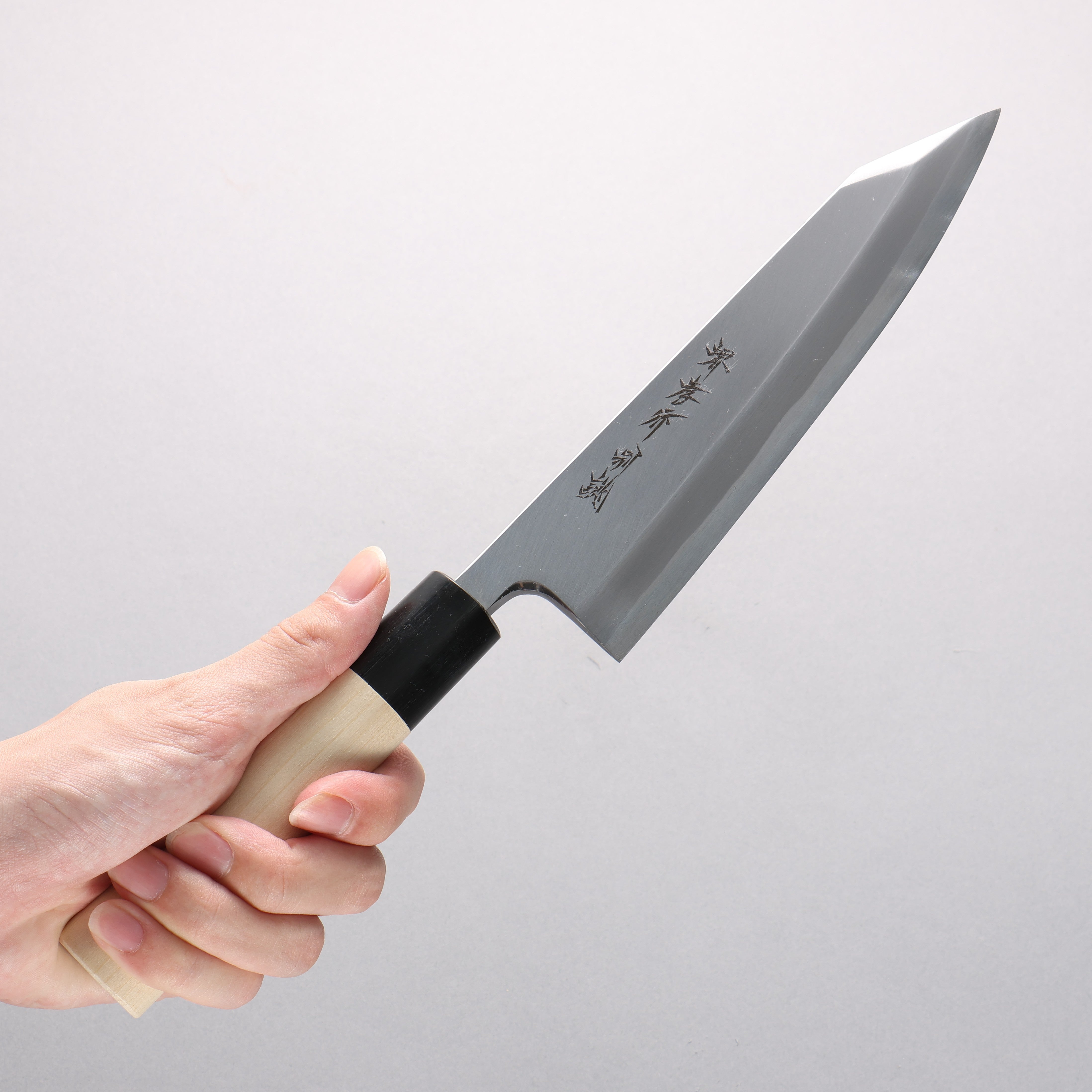 Sakai Takayuki Tokujyo White Steel No.2 Kiritsuke Deba 180mm Magnolia Handle - Seisuke Knife