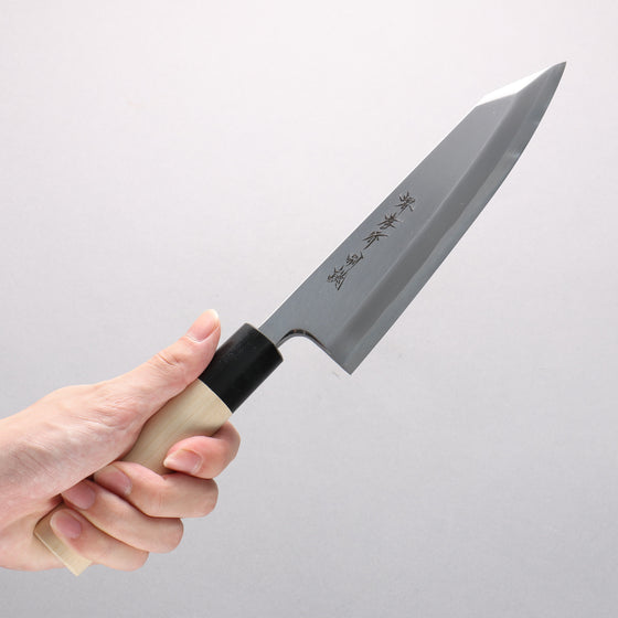 Sakai Takayuki Tokujyo White Steel No.2 Kiritsuke Deba 180mm Magnolia Handle - Seisuke Knife