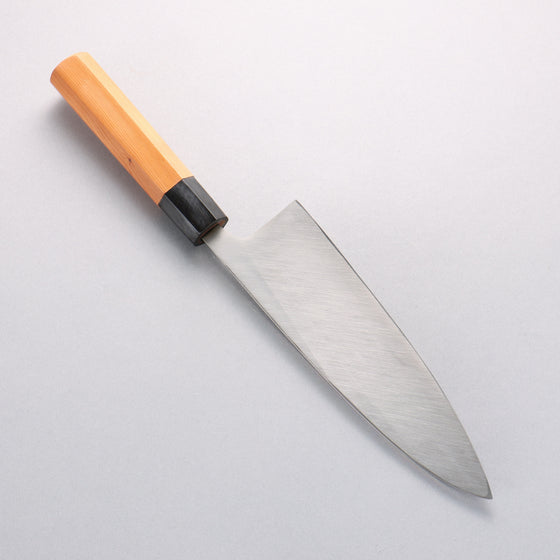 Sakai Takayuki Hakugin INOX Mirrored Finish Deba 210mm Yew tree Handle - Seisuke Knife