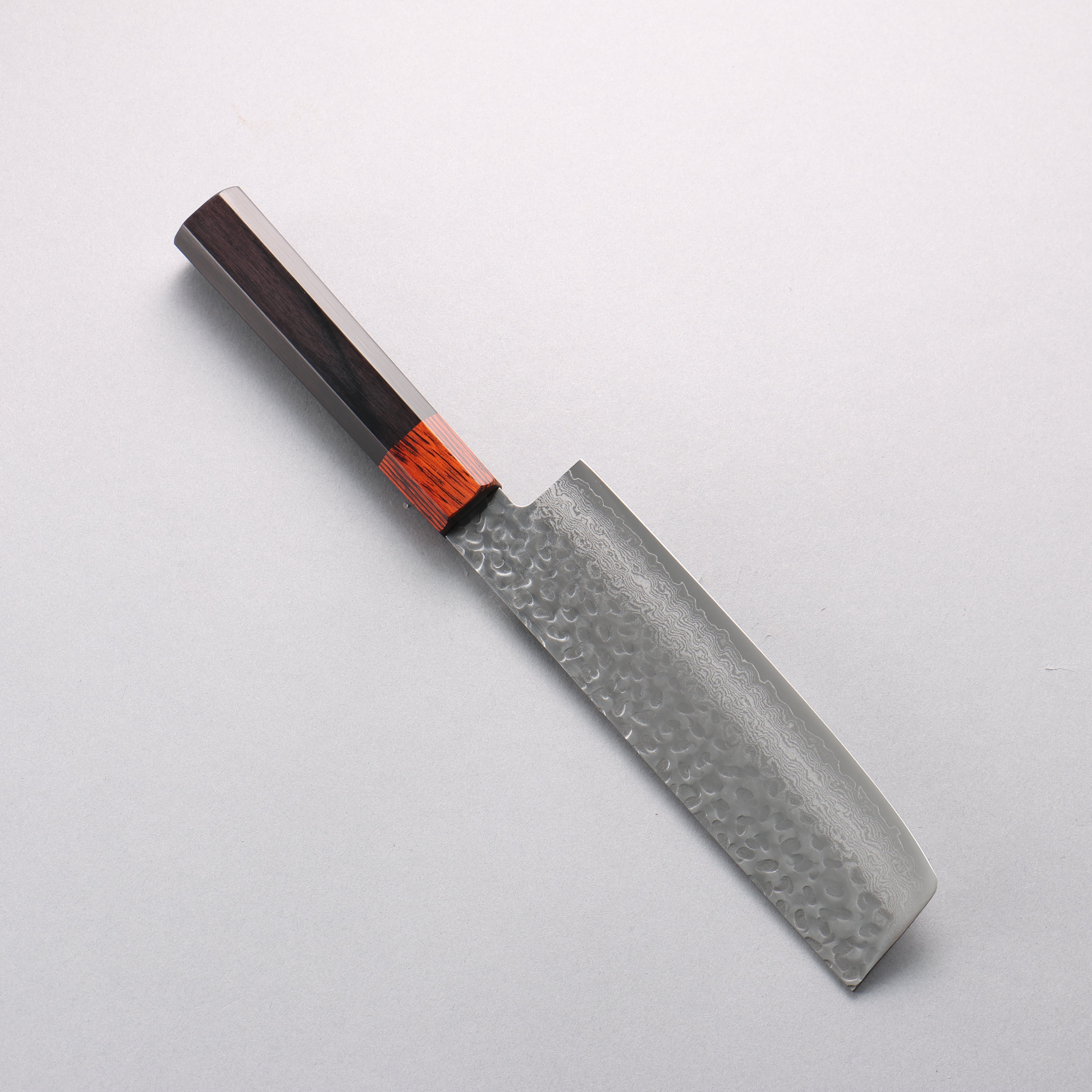 Seisuke VG10 33 Layer Hammered Damascus Usuba 160mm Black Pakkawood Handle - Seisuke Knife