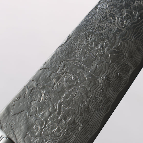 Takeshi Saji SG2 Diamond Finish Gyuto 180mm Blue Turquoise (Nomura Style) Handle - Seisuke Knife
