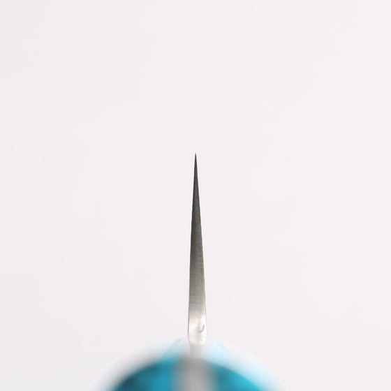 Takeshi Saji SG2 Diamond Finish Gyuto 180mm Blue Turquoise (Nomura Style) Handle - Seisuke Knife