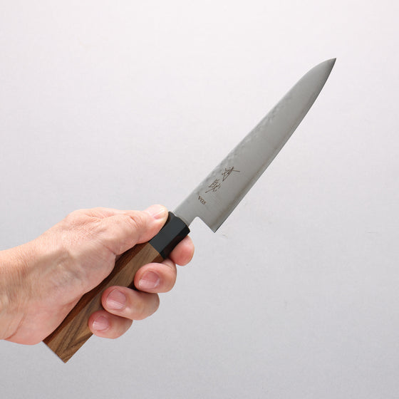 Seisuke VG5 Petty-Utility 150mm Keyaki Elm Handle - Seisuke Knife