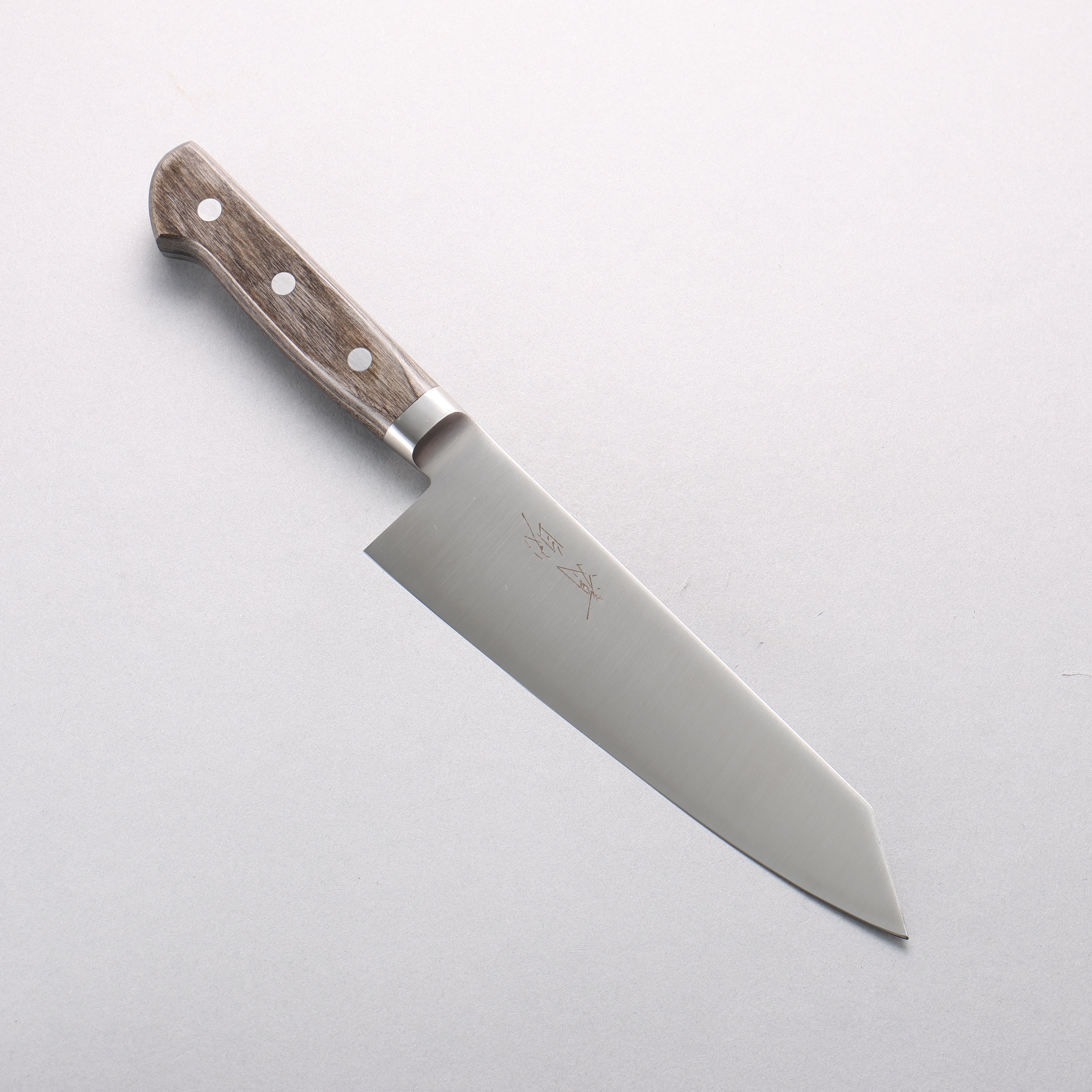 Seisuke Stainless Steel Kiritsuke Santoku 180mm Gray Pakka wood Handle - Seisuke Knife