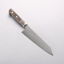  Seisuke Stainless Steel Kiritsuke Santoku 180mm Gray Pakka wood Handle - Seisuke Knife