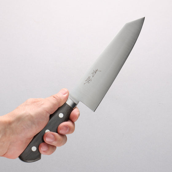 Seisuke Stainless Steel Kiritsuke Santoku 180mm Gray Pakka wood Handle - Seisuke Knife