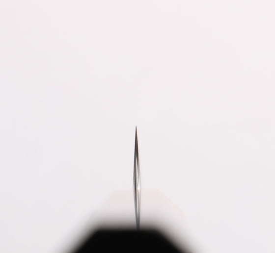 Yoshimi Kato SG2 Black Damascus Petty-Utility 80mm Ebony (ferrule: Orange Resin) Handle - Seisuke Knife